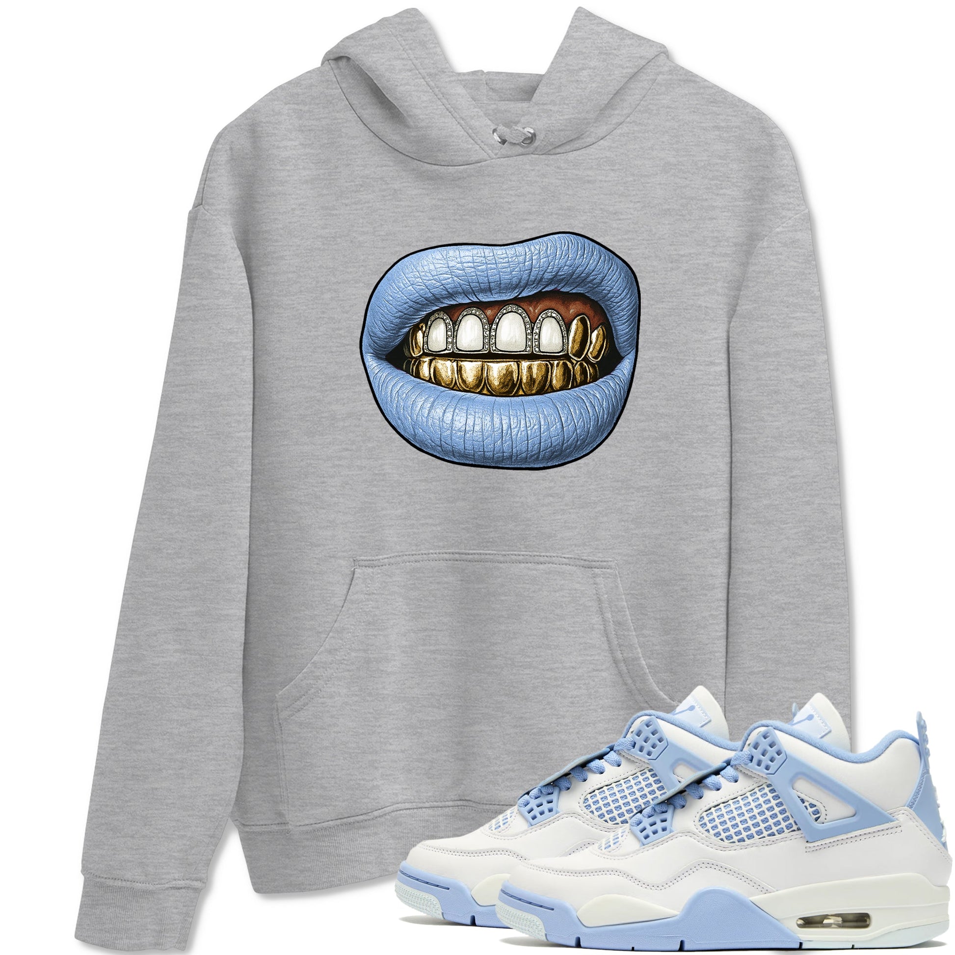 Air Jordan 4 Aluminium shirts to match jordans Diamond Teeth sneaker match tees Air Jordan 4 Forget Me Not shirts to match Jordan 1s SNRT Sneaker Tees unisex cotton Heather Grey 1 shirts