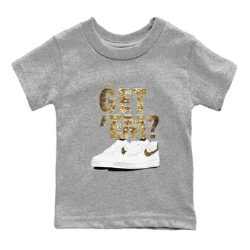 AF1 Ivory Snake shirts to match jordans Did You Get 'Em sneaker match tees Air Force 1 Ivory Snake SNRT sneaker release tees baby toddler Heather Grey 2 cotton Shirt