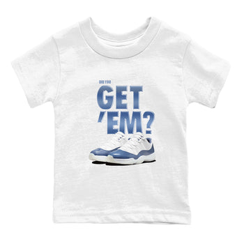 AJ11 Diffused Blue shirts to match jordans Did You Get 'Em sneaker match tees Air Jordan 11 Diffused Blue SNRT Sneaker Tees streetwear brand Baby and Youth White 2 cotton tee