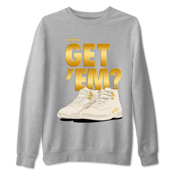 12s Phantom shirts to match jordans Did You Get 'Em sneaker match tees Air Jordan 12 WMNS Phantom match shoes to clothes SNRT Sneaker Tees unisex cotton Heather Grey 2 shirts