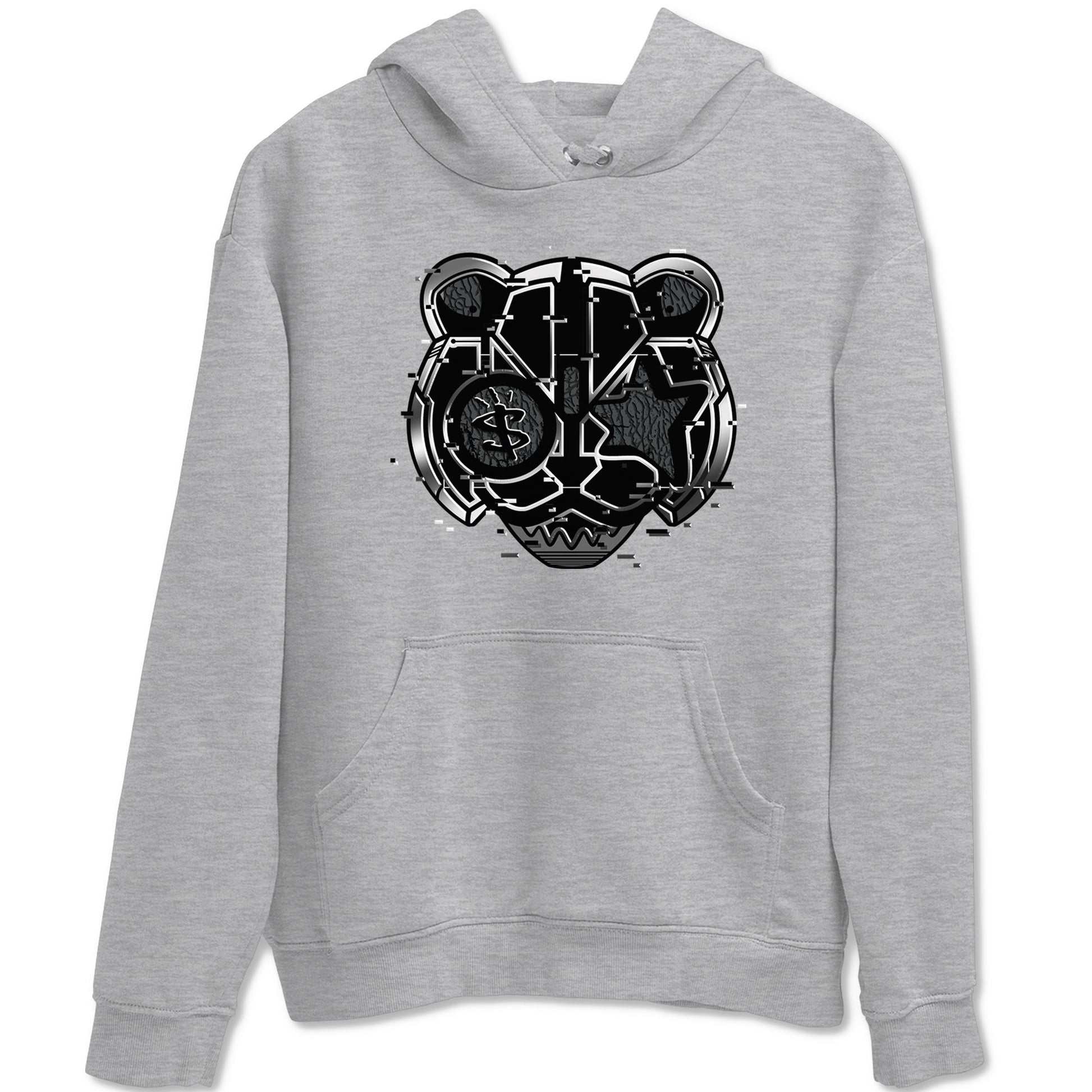 3s Black Cat shirts to match jordans Digital Cat Face sneaker match tees AJ3 Retro Black Cat match shoes to clothes SNRT Sneaker Tees unisex cotton Heather Grey 2 shirts