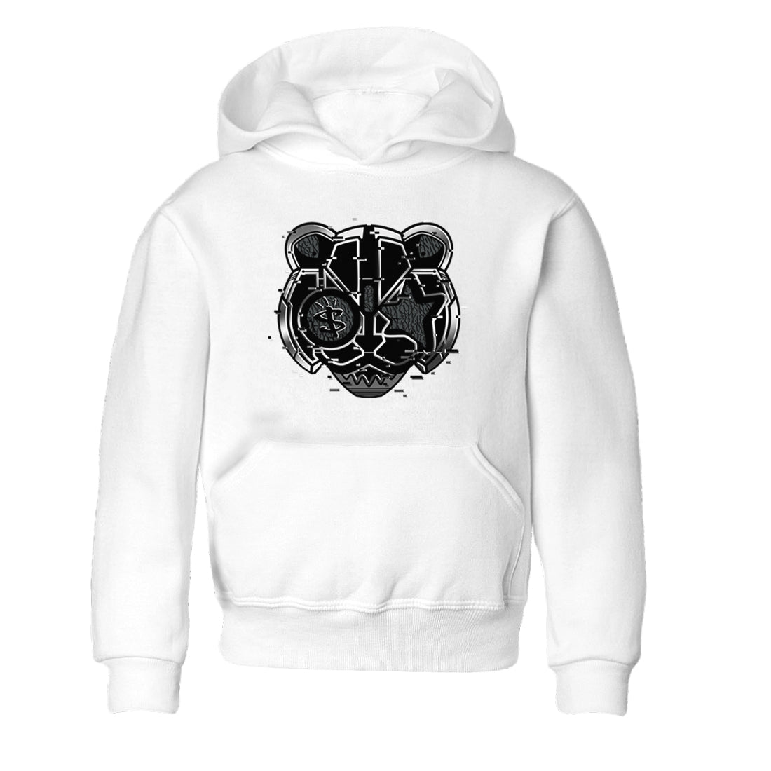 3s Black Cat shirts to match jordans Digital Cat Face sneaker match tees AJ3 Retro Black Cat match shoes to clothes SNRT Sneaker Tees Youth Baby White 2 tee