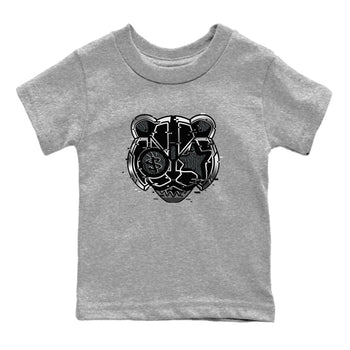 3s Black Cat shirts to match jordans Digital Cat Face sneaker match tees AJ3 Retro Black Cat match shoes to clothes SNRT Sneaker Tees Youth Baby Heather Grey 2 tee