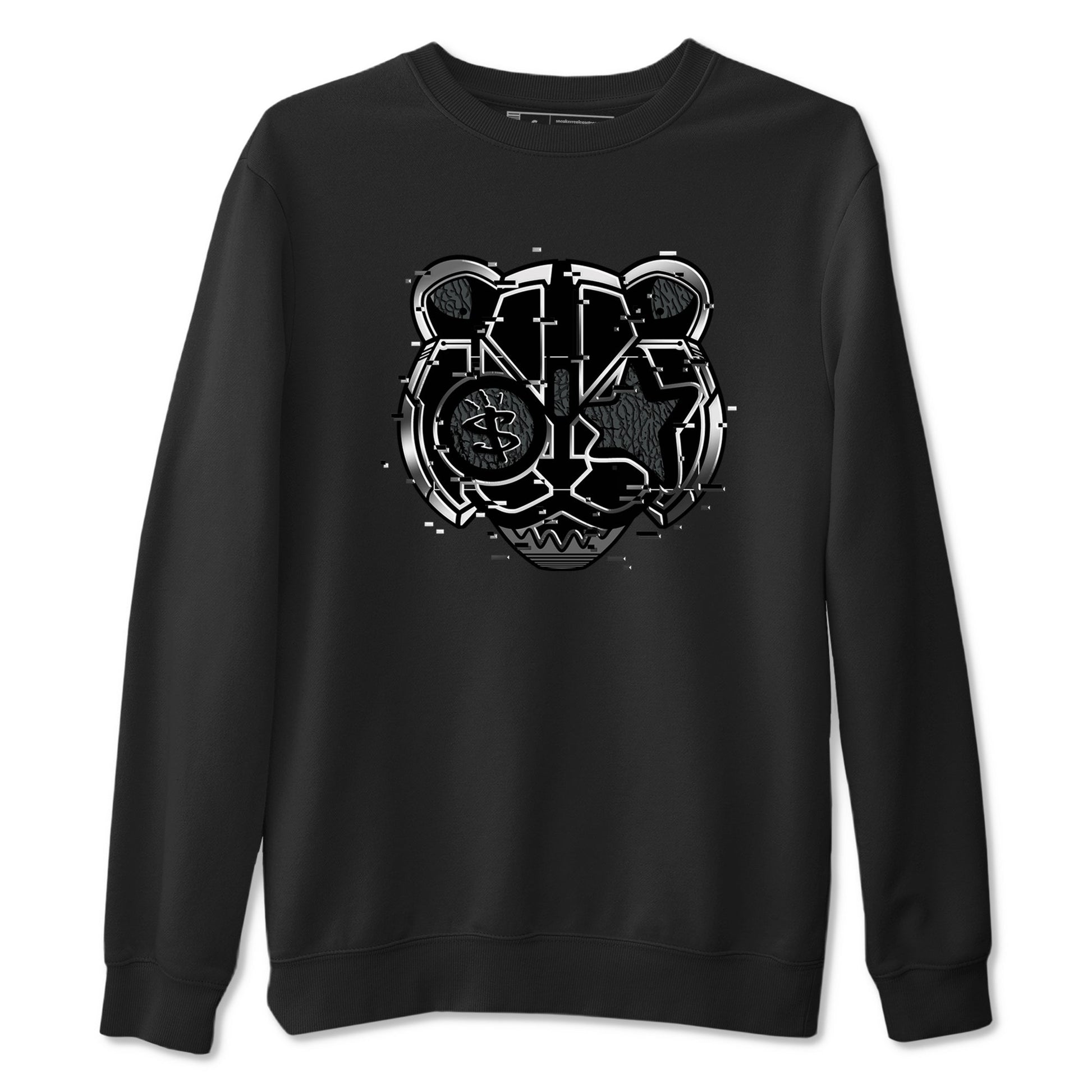 3s Black Cat shirts to match jordans Digital Cat Face sneaker match tees AJ3 Retro Black Cat match shoes to clothes SNRT Sneaker Tees unisex cotton Black 2 shirts