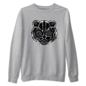 3s Black Cat shirts to match jordans Digital Cat Face sneaker match tees AJ3 Retro Black Cat match shoes to clothes SNRT Sneaker Tees unisex cotton Heather Grey 2 shirts