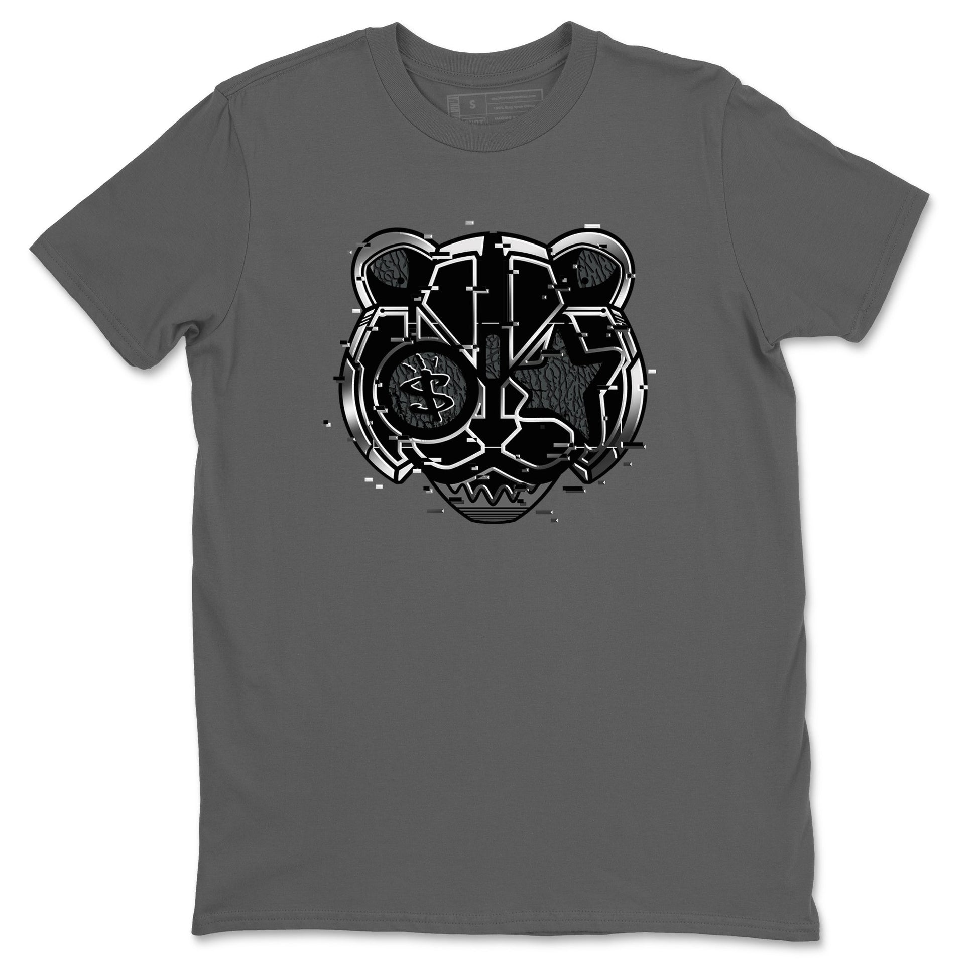 3s Black Cat shirts to match jordans Digital Cat Face sneaker match tees AJ3 Retro Black Cat match shoes to clothes SNRT Sneaker Tees unisex cotton Cool Grey 2 shirts