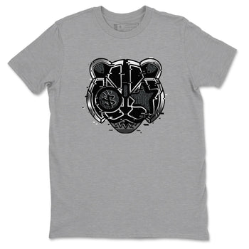 3s Black Cat shirts to match jordans Digital Cat Face sneaker match tees AJ3 Retro Black Cat match shoes to clothes SNRT Sneaker Tees unisex cotton Heather Grey 2 shirts