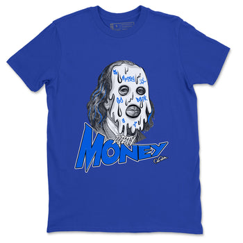 AJ1 Game Royal shirt to match jordans Dirty Money sneaker tees Air Jordan 1 Game Royal SNRT Sneaker Release Tees unisex cotton Royal Blue 2 crew neck shirt