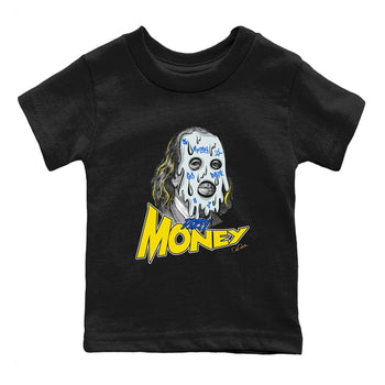 1s Travis Scott Canary shirt to match jordans Dirty Money sneaker tees Air Jordan 1 Travis Scott Canary SNRT sneaker release tees baby toddler Black 2 cotton Shirt