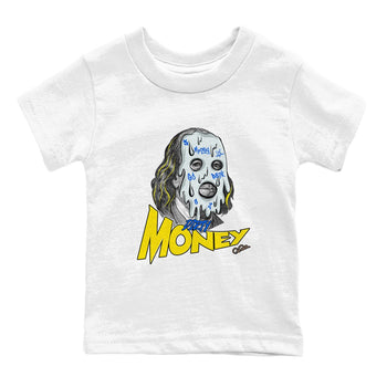 1s Travis Scott Canary shirt to match jordans Dirty Money sneaker tees Air Jordan 1 Travis Scott Canary SNRT sneaker release tees baby toddler White 2 cotton Shirt