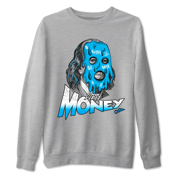 1s High OG UNC Reimagined shirts to match jordans Dirty Money graphic tees Air Jordan 1 UNC Reimagined match shoes to clothes SNRT Sneaker Tees unisex cotton Heather Grey 2 shirts