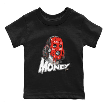 13s Dune Red shirts to match jordans Dirty Money sneaker match tees Air Jordan 13 Dune Red SNRT Sneaker Tees streetwear brand Baby and Youth Black 2 cotton tee