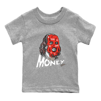 13s Dune Red shirts to match jordans Dirty Money sneaker match tees Air Jordan 13 Dune Red SNRT Sneaker Tees streetwear brand Baby and Youth Heather Grey 2 cotton tee