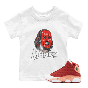13s Dune Red shirts to match jordans Dirty Money sneaker match tees Air Jordan 13 Dune Red SNRT Sneaker Tees streetwear brand Baby and Youth White 1 cotton tee