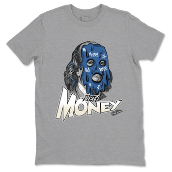 Air Jordan 3 A Ma Maniere x For The Love shirts to match jordans Dirty Money graphic tees Air Jordan 3 A Ma Maniere x Diffused Blue match shoes to clothes SNRT Sneaker Tees unisex cotton Heather Grey 2 shirts