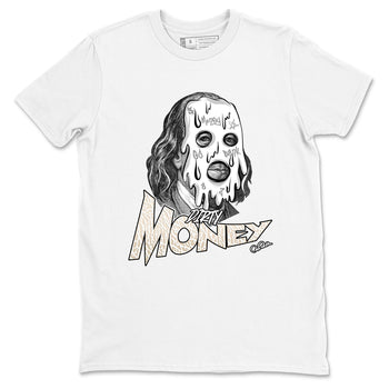 Dirty Money sneaker match t-shirt styled to complete your fit with the Air Jordan 3 Pure Money sneakers, shown in White 2.