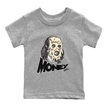 4s A Ma Maniere x Fossil Stone shirts to match jordans Dirty Money sneaker match tees Air Jordan 4 A Ma Maniere x Fossil Stone match shoes to clothes SNRT Sneaker Tees Youth Baby Heather Grey 2 tee