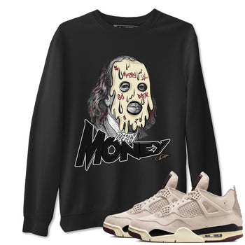 4s A Ma Maniere x Fossil Stone shirts to match jordans Dirty Money sneaker match tees Air Jordan 4 A Ma Maniere x Fossil Stone match shoes to clothes SNRT Sneaker Tees unisex cotton Black 1 shirts