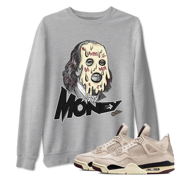 4s A Ma Maniere x Fossil Stone shirts to match jordans Dirty Money sneaker match tees Air Jordan 4 A Ma Maniere x Fossil Stone match shoes to clothes SNRT Sneaker Tees unisex cotton Heather Grey 1 shirts