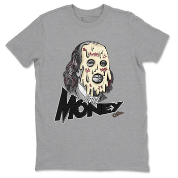 4s A Ma Maniere x Fossil Stone shirts to match jordans Dirty Money sneaker match tees Air Jordan 4 A Ma Maniere x Fossil Stone match shoes to clothes SNRT Sneaker Tees unisex cotton Heather Grey 2 shirts