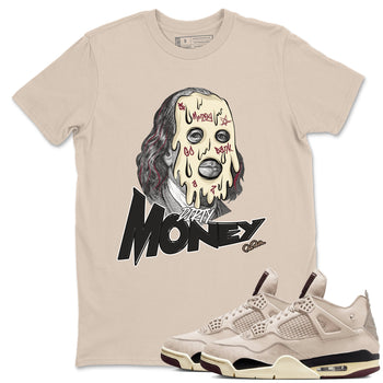 4s A Ma Maniere x Fossil Stone shirts to match jordans Dirty Money sneaker match tees Air Jordan 4 A Ma Maniere x Fossil Stone match shoes to clothes SNRT Sneaker Tees unisex cotton Sand 1 shirts