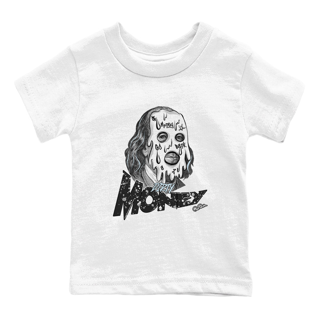 AJ6 White Black shirts to match jordans Dirty Money sneaker match tees Air Jordan 6 White Black SNRT Sneaker Tees streetwear brand Baby and Youth White 2 cotton tee