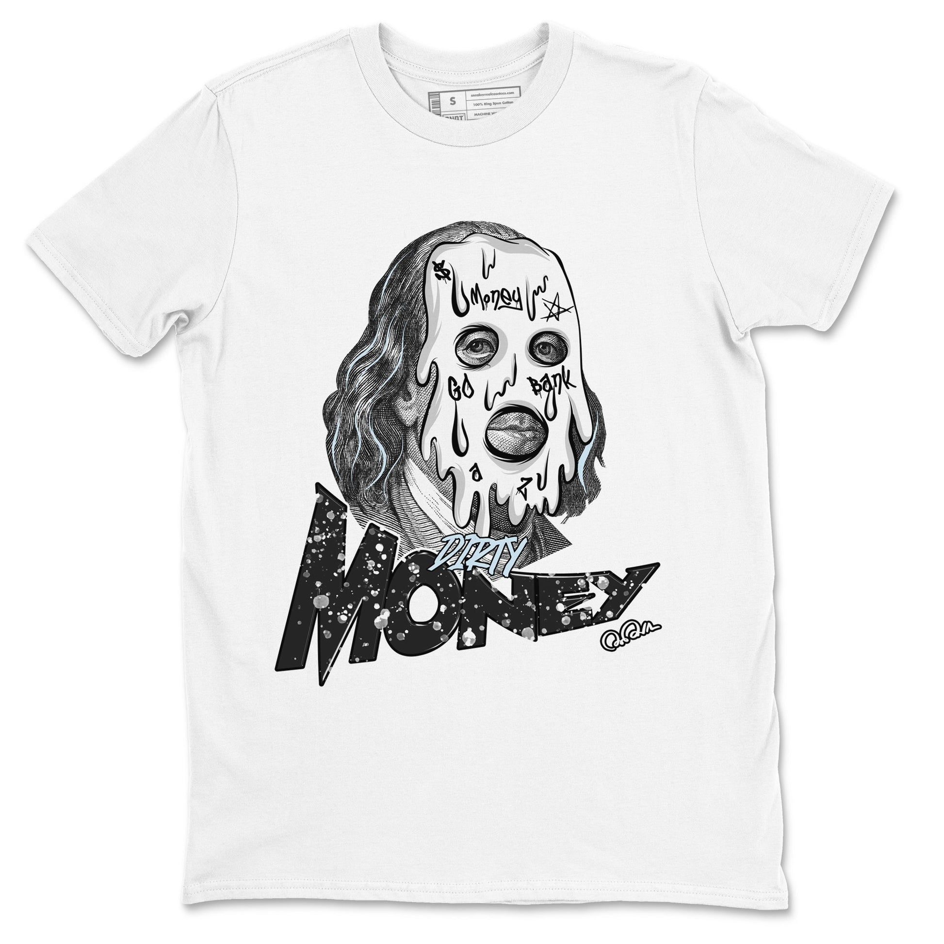 AJ6 White Black shirts to match jordans Dirty Money sneaker match tees Air Jordan 6 White Black SNRT Sneaker Tees streetwear brand White 2 unisex cotton tee
