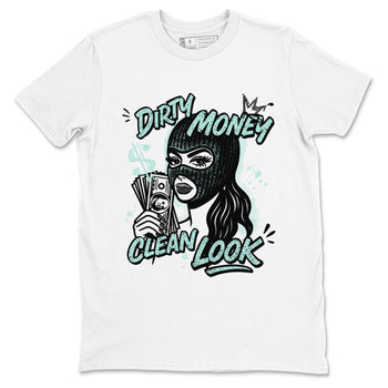 Dirty Money Clean Look sneaker match t-shirt styled to complete your fit with the Air Jordan 11 Igloo sneakers, shown in White 2.