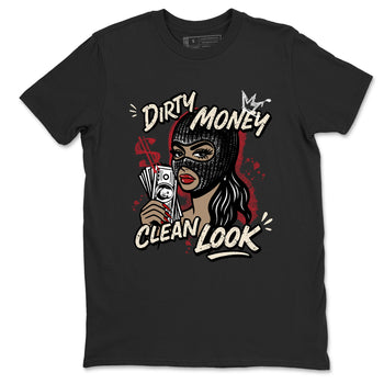 Sneaker match tees – Sneaker Tees To Match Air Jordan 4 Valentines Day Shoes – Dirty Money Clean Look Tee Black 2