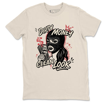 Sneaker match tees – Sneaker Tees To Match Air Jordan 4 Valentines Day Shoes – Dirty Money Clean Look Tee Natural 2