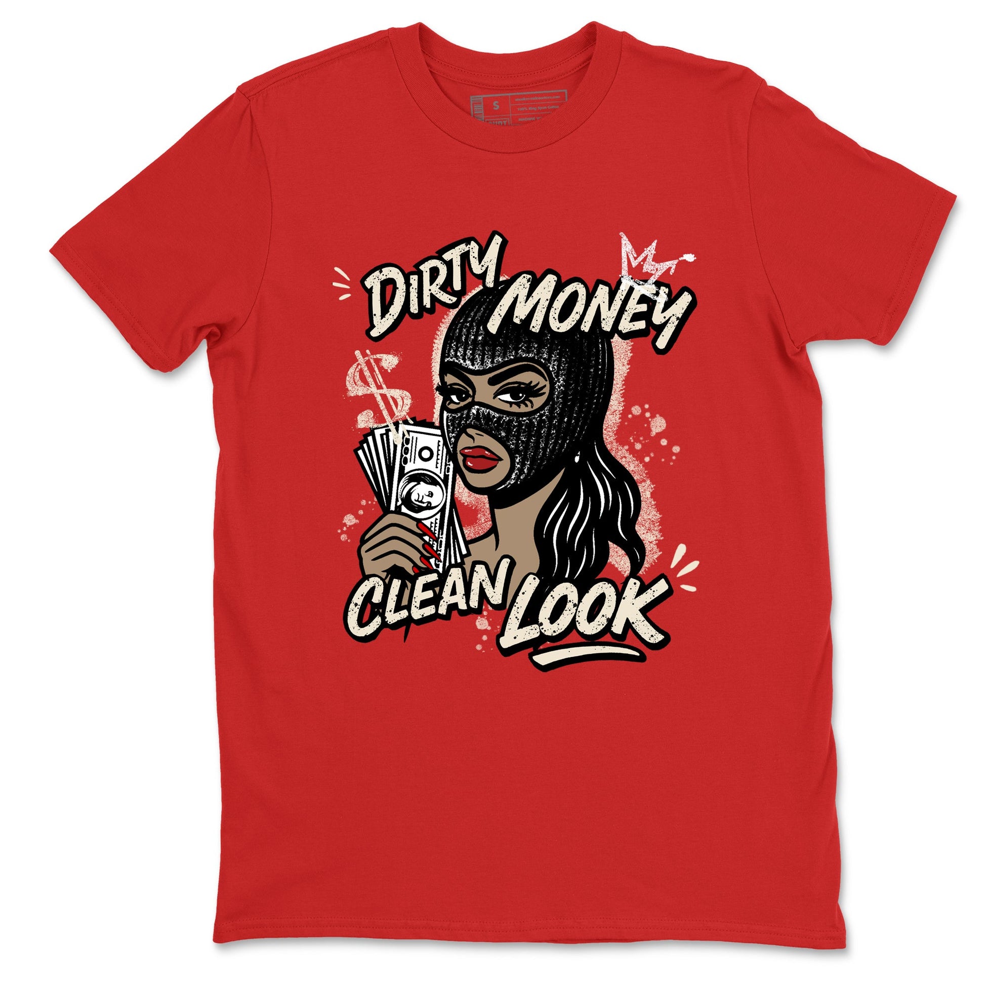 Sneaker match tees – Sneaker Tees To Match Air Jordan 4 Valentines Day Shoes – Dirty Money Clean Look Tee Red 2