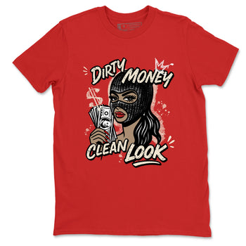 Sneaker match tees – Sneaker Tees To Match Air Jordan 4 Valentines Day Shoes – Dirty Money Clean Look Tee Red 2
