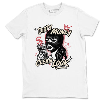 Sneaker match tees – Sneaker Tees To Match Air Jordan 4 Valentines Day Shoes – Dirty Money Clean Look Tee White 2