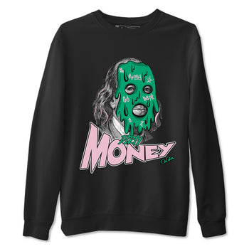 Dunk Low Medium Soft Pink Malachite shirt to match jordans Dirty Money sneaker tees Dunk Medium Soft Pink Malachite SNRT Sneaker Release Tees unisex cotton Black 2 crew neck shirt