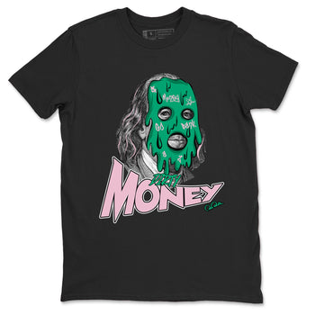 Dunk Low Medium Soft Pink Malachite shirt to match jordans Dirty Money sneaker tees Dunk Medium Soft Pink Malachite SNRT Sneaker Release Tees unisex cotton Black 2 crew neck shirt