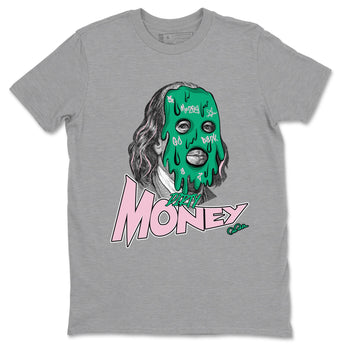 Dunk Low Medium Soft Pink Malachite shirt to match jordans Dirty Money sneaker tees Dunk Medium Soft Pink Malachite SNRT Sneaker Release Tees unisex cotton Heather Grey 2 crew neck shirt