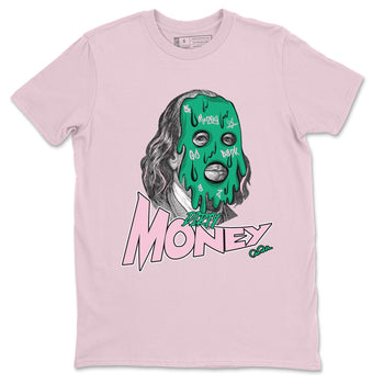 Dunk Low Medium Soft Pink Malachite shirt to match jordans Dirty Money sneaker tees Dunk Medium Soft Pink Malachite SNRT Sneaker Release Tees unisex cotton Pink 2 crew neck shirt