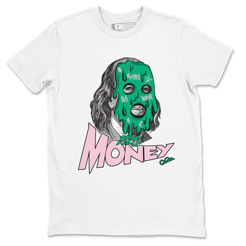 Dunk Low Medium Soft Pink Malachite shirt to match jordans Dirty Money sneaker tees Dunk Medium Soft Pink Malachite SNRT Sneaker Release Tees unisex cotton White 2 crew neck shirt