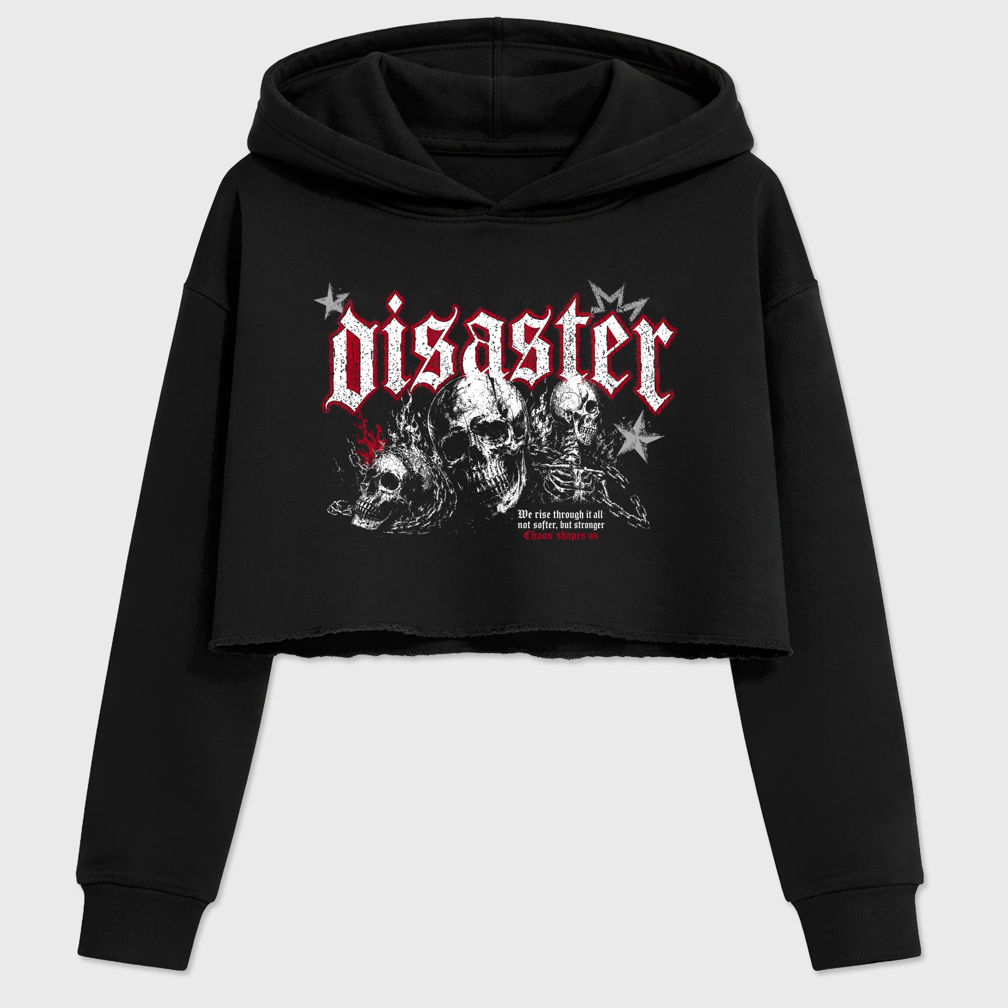 Disaster women’s crop tee designed to match the Air Jordan 4 Toro Bravo, featuring coordinated Black 2 options for a perfect streetwear vibe.