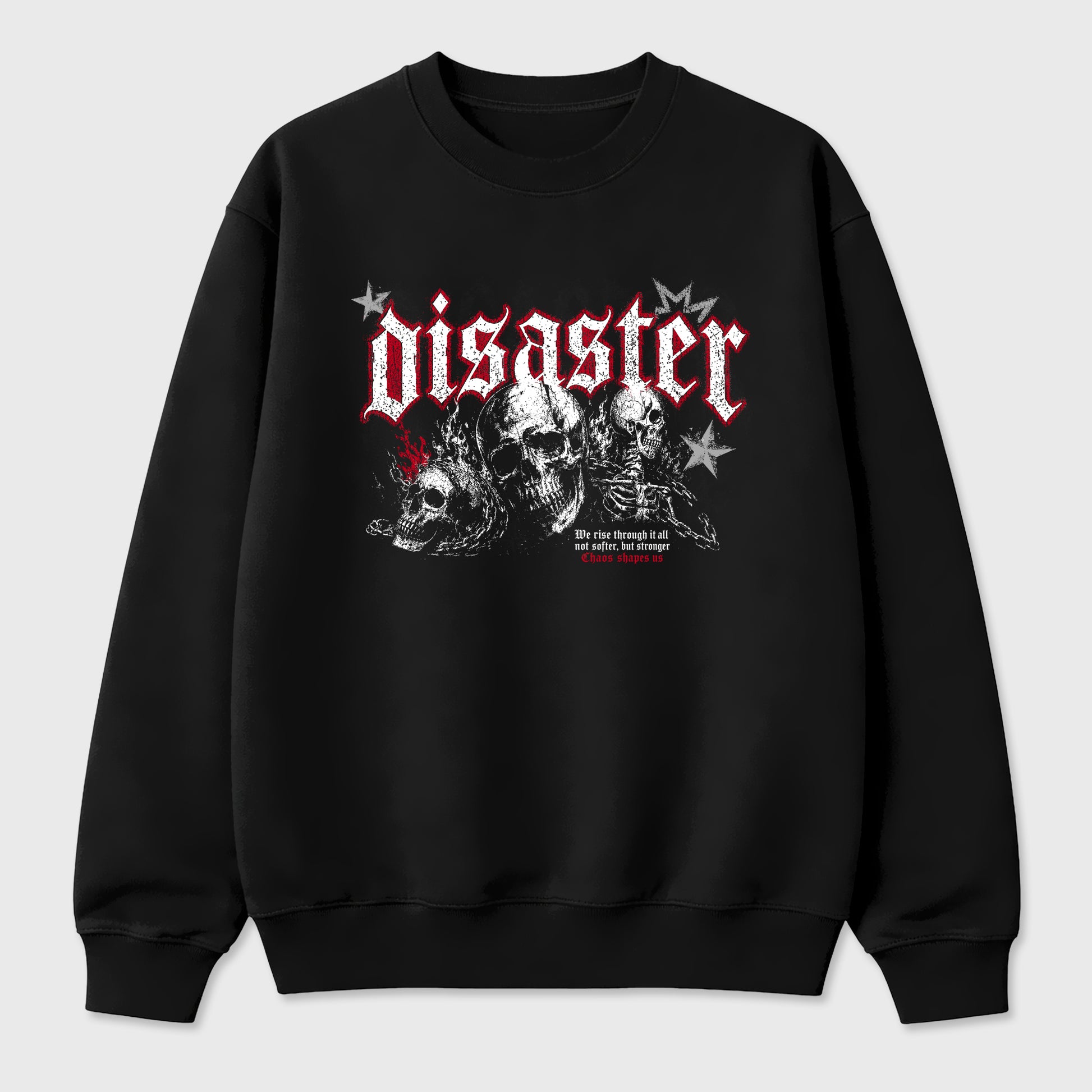 Disaster Graphic T-Shirt sneaker match tee designed for the Air Jordan 4 Toro Bravo, featuring coordinated color options for a perfect streetwear match. Black 2 shirt.