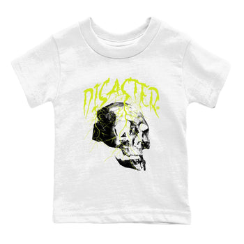Foams One Black Volt shirts to match jordans Disaster Skull sneaker match tees Air Foamposite One Black and Volt match shoes to clothes SNRT Sneaker Tees Youth Baby White 2 tee