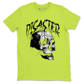 Foams One Black Volt shirts to match jordans Disaster Skull sneaker match tees Air Foamposite One Black and Volt match shoes to clothes SNRT Sneaker Tees unisex cotton Safety Green 2 shirts