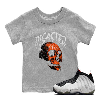 Foams One Jin shirts to match jordans Disater Skull sneaker match tees Air Foamposite One Jin match shoes to clothes SNRT Sneaker Tees Youth Baby Heather Grey 1 tee