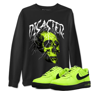 Air Force 1 Low Dance Volt t-shirts to match sneakers Disater Skull sneaker match tees Air Force 1 Volt match shoes to clothes SNRT Sneaker Tees unisex cotton Black 1 shirts