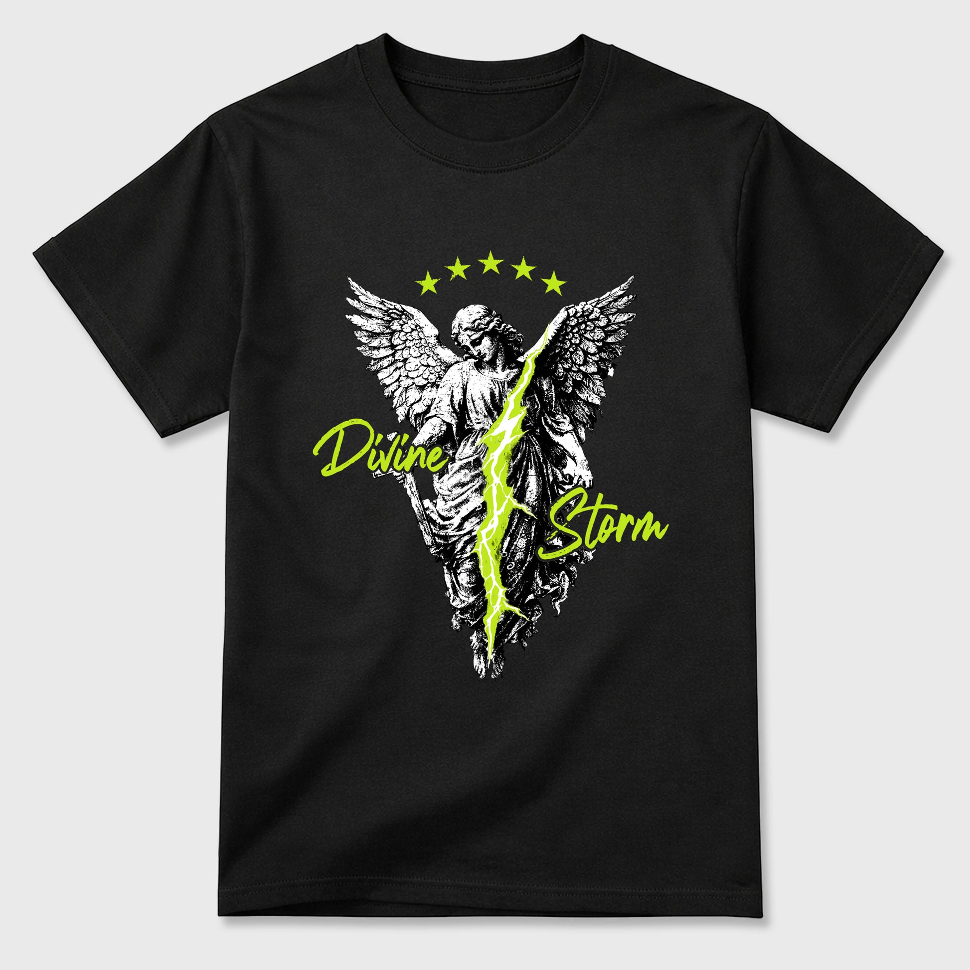 Sneaker match tees – Sneaker Tees To Match Air Foamposite Pro Black Shoes – Divine Storm Tee Black 2