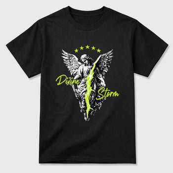 Sneaker match tees – Sneaker Tees To Match Air Foamposite Pro Black Shoes – Divine Storm Tee Black 2