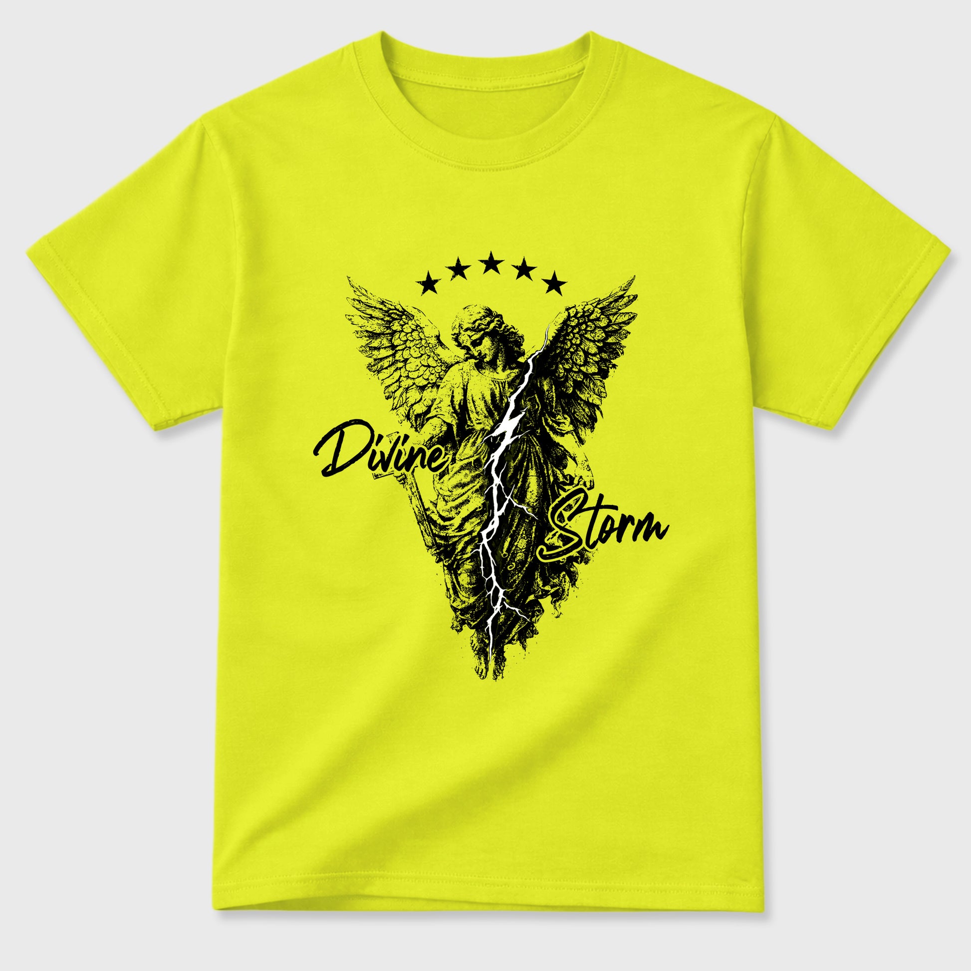Sneaker match tees – Sneaker Tees To Match Air Foamposite Pro Black Shoes – Divine Storm Tee Safety Green 2