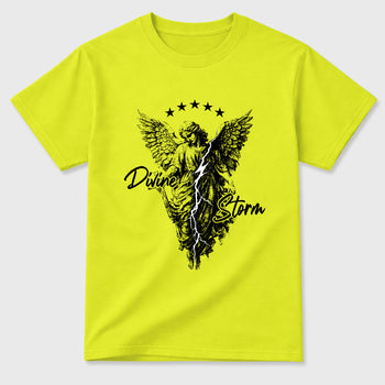 Sneaker match tees – Sneaker Tees To Match Air Foamposite Pro Black Shoes – Divine Storm Tee Safety Green 2