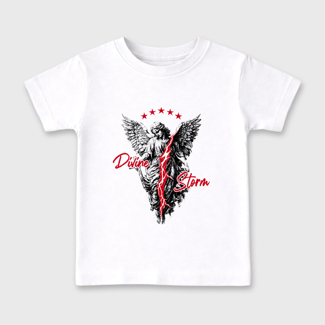 Sneaker match tees – Sneaker Tees To Match Air Jordan 13 University Red Shoes – Divine Storm Kids T-Shirt White 2