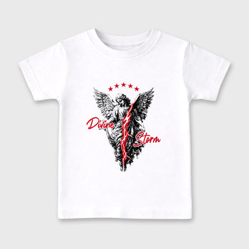 Sneaker match tees – Sneaker Tees To Match Air Jordan 13 University Red Shoes – Divine Storm Kids T-Shirt White 2